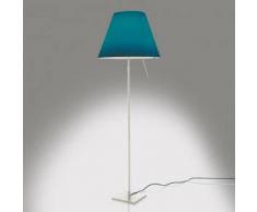 Luceplan Costanza D13 t.i.f. Stehleuchte, Ein-/Aus-Schalter Ø40 H:153cm geb. weiß/petrol 1D13NT01F003+9D1301511736, EEK: A++