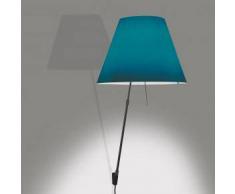Luceplan Costanzina D13 a.pi. Wandleuchte mit Ein/Aus-Schalter Ø 6 cm schwarz/petrol 1D13ANP00017+9D1331437736, EEK: A++