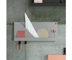 Muuto Folded Wandregal B: 510 H: 220 T: 69 mm, grau/schwarz 24006