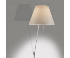Luceplan Costanzina D13 a.pi. Wandleuchte mit Ein/Aus-Schalter Ø 26 cm alu/nebelweiß 1D13ANP00020+9D1331437734, EEK: A++