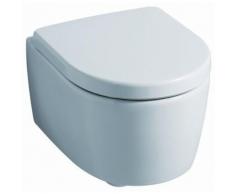 Keramag Wand-Tiefspül-WC iCon XS, 204070, B: 355, T: 490 mm, spülrandlos, 204070600, weiss Keratect 204070600