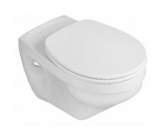 Neuesbad Wand-Tiefspül-WC, erhöht (6 cm), weiss, inklusive WC-Sitz mit Absenkautomatik 026024291334