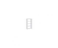 Regalwerk BERT-Lagerregal Seitenwand-Vollblech - Grundfeld HxBxT 2000x1285x600mm mit 5 Stahl-Fachböden, B3-58112-60