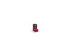 C+P Kühlschrank-Caddy Asisto mit Abfallsammler, H1150xB500xT600mm, RAL 3027 Himbeerrot, 54780-010 S10011