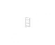 Regalwerk BERT-Lagerregal Plus Seitenwand-Vollblech - Grundfeld HxBxT 3000x1285x500mm mit 7 Stahl-Fachböden, B3-68312-50