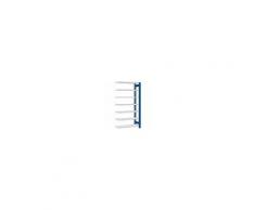 Regalwerk BERT-Lagerregal Plus - Anbaufeld - LR 7035 HxBxT 3000x875x600mm mit 7 Stahl-Fachböden verzinkt, B3-45512-60-LG