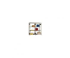 KLW Grund-Steckregal, verzinkt, 2000 x 1054 x 534 mm, mit 4 verstellbaren Fachböden, 6520-1020050-Z150G