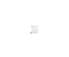 C+P Aktenschrank Acurado mit Schiebetüren, 2 x 5 Ordnerhöhen, H1950xB1600xT500mm, RAL 9010 Reinweiß, 2150-00 S10103