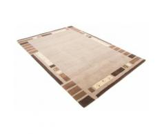 Orientteppich, Nepal Jaipur, carpetfine, rechteckig, Höhe 20 mm, manuell geknüpft braun Schurwollteppiche Naturteppiche Teppiche