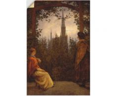 Artland Wandbild Gartenlaube. 1818., Garten, (1 St.), in vielen Größen & Produktarten - Alubild / Outdoorbild für den Außenbereich, Leinwandbild, Poster, Wandaufkleber Wandtattoo auch Badezimmer geeignet braun Kunstdrucke Bilder Bilderrahmen...