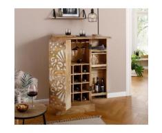 Home affaire Barschrank Alankar beige Bartische, Theken Tresen Barmöbel Küchenmöbel Schränke