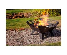 dobar Feuerschale Design, BxLxH: 51,5x51,5x30 cm schwarz Feuerstellen Feuerkörbe Garten Balkon