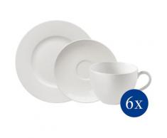 vivo Villeroy & Boch Group Kaffeeservice Basic White, (Set, 18 tlg.), klassisch und zeitlos weiß Zubehör für Kaffeemaschinen Kaffee Espresso Haushaltsgeräte