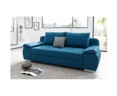 COLLECTION AB Schlafsofa, mit Boxspring-Aufbau, Bettfunktion und Bettkasten, inklusive Federkern, frei im Raum stellbar, Topper praktischer Seitentasche für Utensilien grün Schlafsofa Sofas Couches Möbel sofort lieferbar