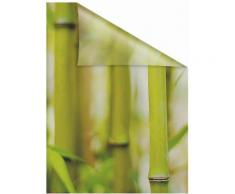 LICHTBLICK ORIGINAL Fensterfolie Bambus, 1 St., blickdicht, strukturiertKlebepunkte, selbstklebend, Sichtschutz grün Fensterdekoration Deko Wohnaccessoires