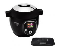 KRUPS Multikocher "CZ8568 Cook4Me+ Grameez" Küchenmaschinen mit Kochfunktion vernetzte Waage, 300 Rezepte, 6 Programme, kompatibel Cook4Me-App schwarz Küchenmaschine