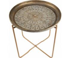 Home affaire Tablett-Tisch, goldfarben, goldfarben