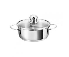 Kopf Mini-Bratentopf aus Edelstahl, Induktion, 14 cm Parvus silberfarben Bratentöpfe Töpfe Haushaltswaren Pfannen