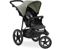 Dreirad-Kinderwagen HAUCK "Runner 2 Mickey Mouse olive" olive, mickey mouse Baby Kinderwagen Buggies Kinderwagen, Jogger mit schwenk- und feststellbarem Vorderrad