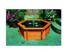 promadino Hochteich, inkl. Solarpumpe braun Hochteich Teichbecken Teiche Garten Balkon