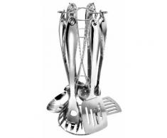 Kopf Küchenhelfer-Set Merkur, (Set, 7-tlg.) silberfarben Kochbesteck Besteck Messer Haushaltswaren Küchenhelfer-Sets