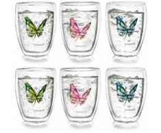 Creano Thermoglas Colourfly, (Set, 6 tlg.), 6-teilig farblos Gläser-Sets Gläser Glaswaren Haushaltswaren