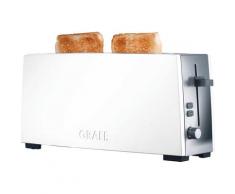 Graef Toaster Langschlitztoaster TO 91, weiß, 880 Watt weiß 1-Scheiben-Toaster Haushaltsgeräte