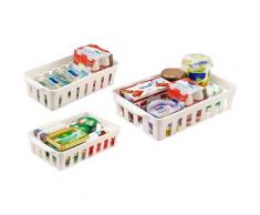 Ruco Aufbewahrungskorb, (Set, 6 St.), für den Kühlschrank, Kunststoff weiß Küchen-Ordnungshelfer Küchenhelfer Küche Aufbewahrungsboxen