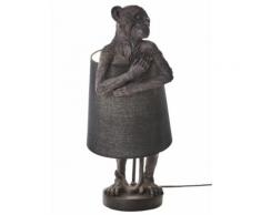 KARE Design Tischleuchte mit Hasen-Figur, braun, Neutral, braun