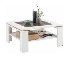 set one by Musterring Couchtisch TACOMA, Typ 65 und 66, mit getönter Glasplatte weiß Couchtische Tische Möbel sofort lieferbar