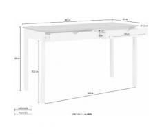 my home Schreibtisch Gava weiß Schreibtische und Bürotische Arbeitszimmer Büro SOFORT LIEFERBARE Möbel Tisch
