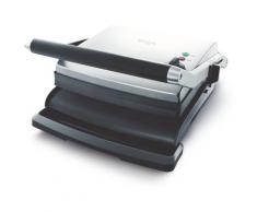 Sage Kontaktgrill the Adjusta Gril & Press SGR250 2200 Watt, silberfarben, silberfarben