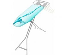 Bischof Colombo Bügelbrett Tropfen/Poseidon, Bügelfläche 114 cmx36 cm, inkl. 3 Kleiderbügel silberfarben Bügeleisen Bügelstationen SOFORT LIEFERBARE Haushaltsgeräte