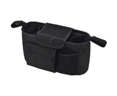 BabyGo Rücksitzorganizer, für Kinderwagen und Autositze schwarz Auto-Aufbewahrung Autozubehör Reifen Rücksitzorganizer