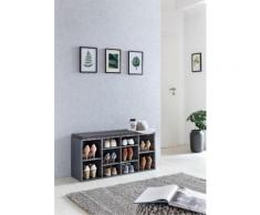 Schuhbank Lady, grau, graphit