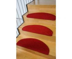 Stufenmatte, Trend, Living Line, halbrund, Höhe 8 mm, maschinell getuftet rot Stufenmatten Teppiche