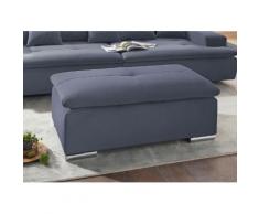 Nova Via Hocker, wahlweise mit Kaltschaum (140kg Belastung/Sitz) und AquaClean-Stoff für leichte Reinigung Wasser blau Hocker Polsterhocker Sessel Sofas Couches