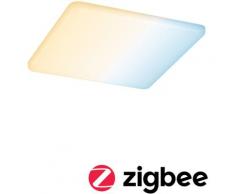 Paulmann LED Einbauleuchte Smart Home Zigbee Veluna VariFit 185x185mm IP44 15W, LED-Modul, 1 St., warmweiß - kaltweiß, Tunable White weiß Strahler LED-Lampen und LED-Leuchten Lampen Leuchten