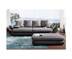 Trendfabrik Big-Sofa schwarz XXL Sofas Couches Wohnzimmer
