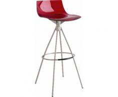 connubia by calligaris Barhocker L'Eau CB/1270 P95 rot Barmöbel Küchenmöbel Hocker
