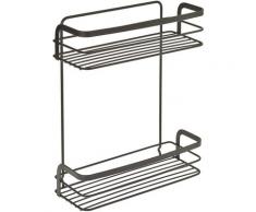 Metaltex Ablageelement Origin Ablagekorb 2 Etagen Lava, (Set, 1 St.) schwarz Badaccessoires SOFORT LIEFERBARE Wohnaccessoires