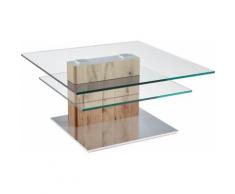GWINNER Couchtisch CT403 beige Glas-Couchtische Glastisch Tische Tisch