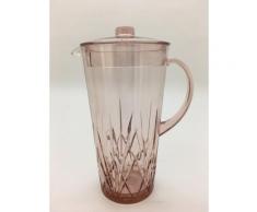 Q Squared NYC Gläser-Set, (Set, 4 tlg., 1 x Karaffe, 3 Wasserglas), (1 GLäser), aus sicherem Material - TRITAN-Kunststoff, 2 Liter rosa Gläser-Set Gläser-Sets Gläser Glaswaren Haushaltswaren