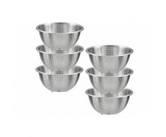 KING Seiher Edelstahl (Set 6-tlg), silberfarben, silberfarben