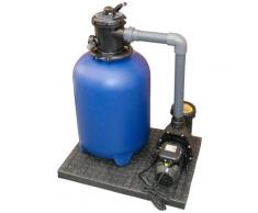 KWAD Sandfilteranlage Top Mount 500, Pumpenleistung ca. 8,8 m³/h blau Poolzubehör -reinigung Pools Planschbecken Garten Balkon