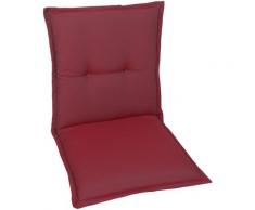 GO-DE Sesselauflage, 100 x 50 cm, nieder rot Gartenstuhlauflagen Gartenmöbel-Auflagen Gartenmöbel Gartendeko Sesselauflage