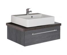MARLIN Waschtisch Laos 3110, Breite 80 cm, Farbe Waschtischplatte & Waschbeckenart wählbar beige Waschtische Badmöbel