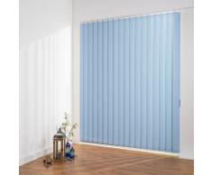 Liedeco Lamellenvorhang Vertikalanlage perlex - 127 mm Lamelle, Kürzbare Perlex blau Lamellen Rollos Jalousien