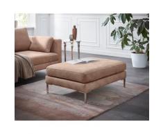 Alte Gerberei Hocker Marinus beige Polsterhocker Sessel und Sofas Couches