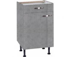OPTIFIT Unterschrank Cara, Breite 50 cm, mit Vollauszug und Soft-Close-Funktion grau Unterschränke Küchenschränke Küchenmöbel